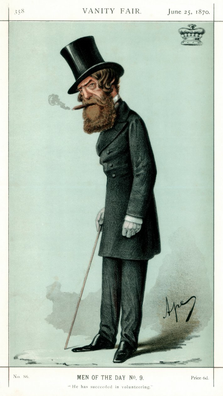 Conseguiu o Voluntariado, Visconde Ranelagh, 1870. de Carlo Pellegrini