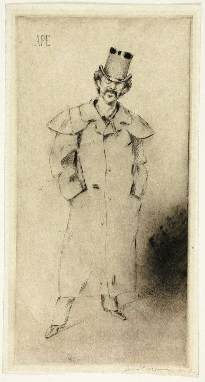 Retrato de Whistler de Carlo Pellegrini