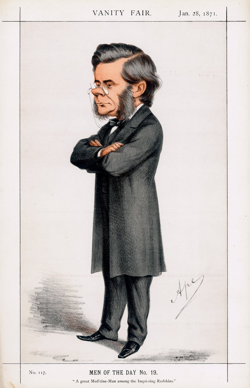 Thomas Henry Huxley, biólogo britânico, 1871 de Carlo Pellegrini