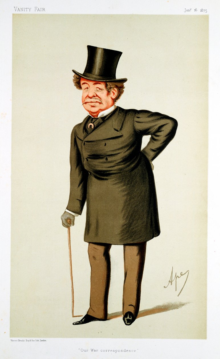 William Howard Russell, jornalista britânico nascido na Irlanda, 1875 de Carlo Pellegrini