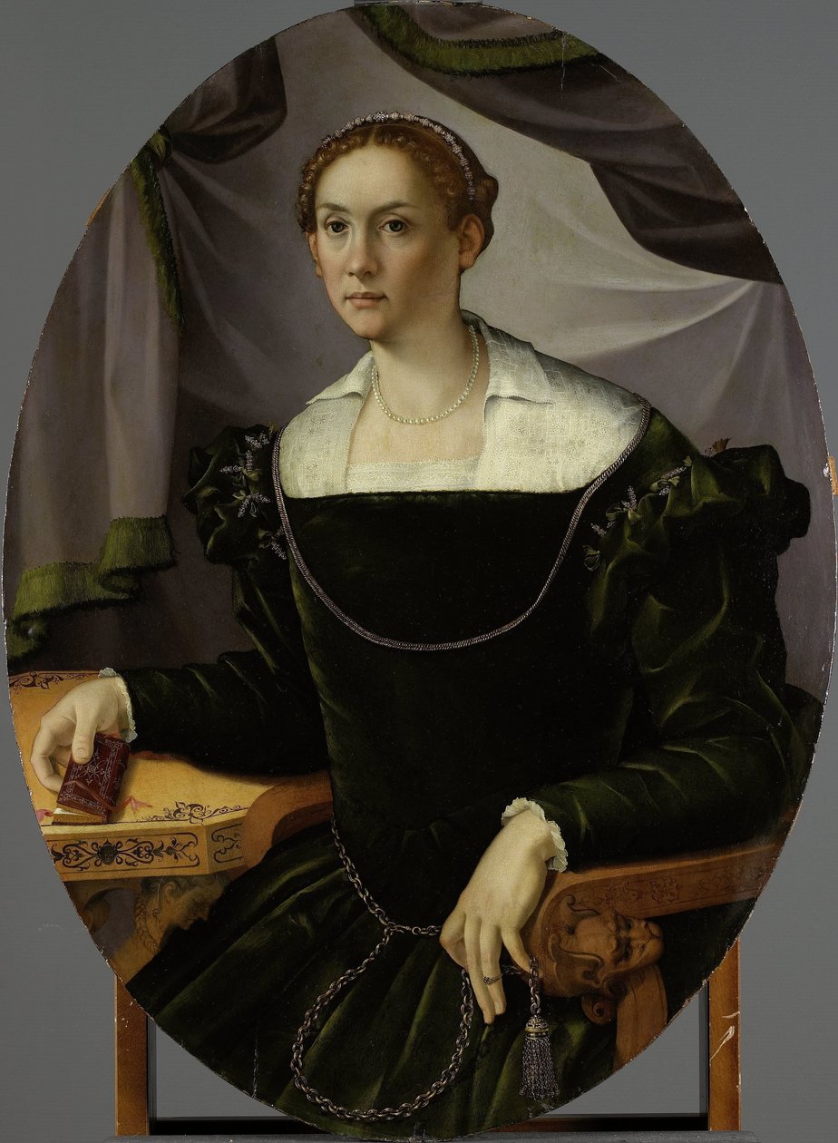 Retrato de uma mulher de Carlo Portelli (attributed to)