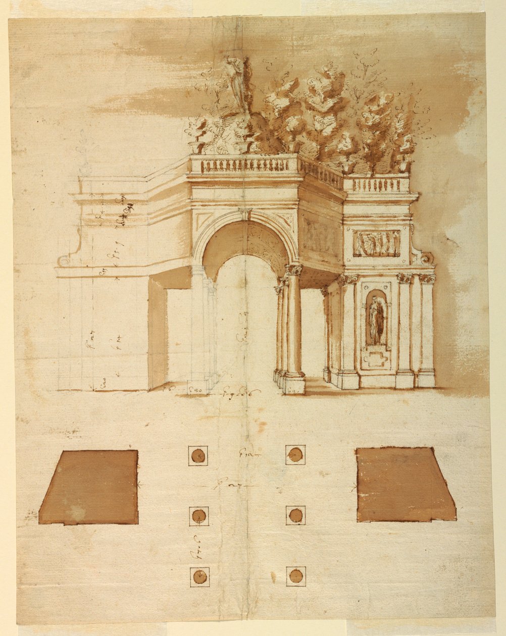 Projeto para uma loggia de Carlo Rainaldi