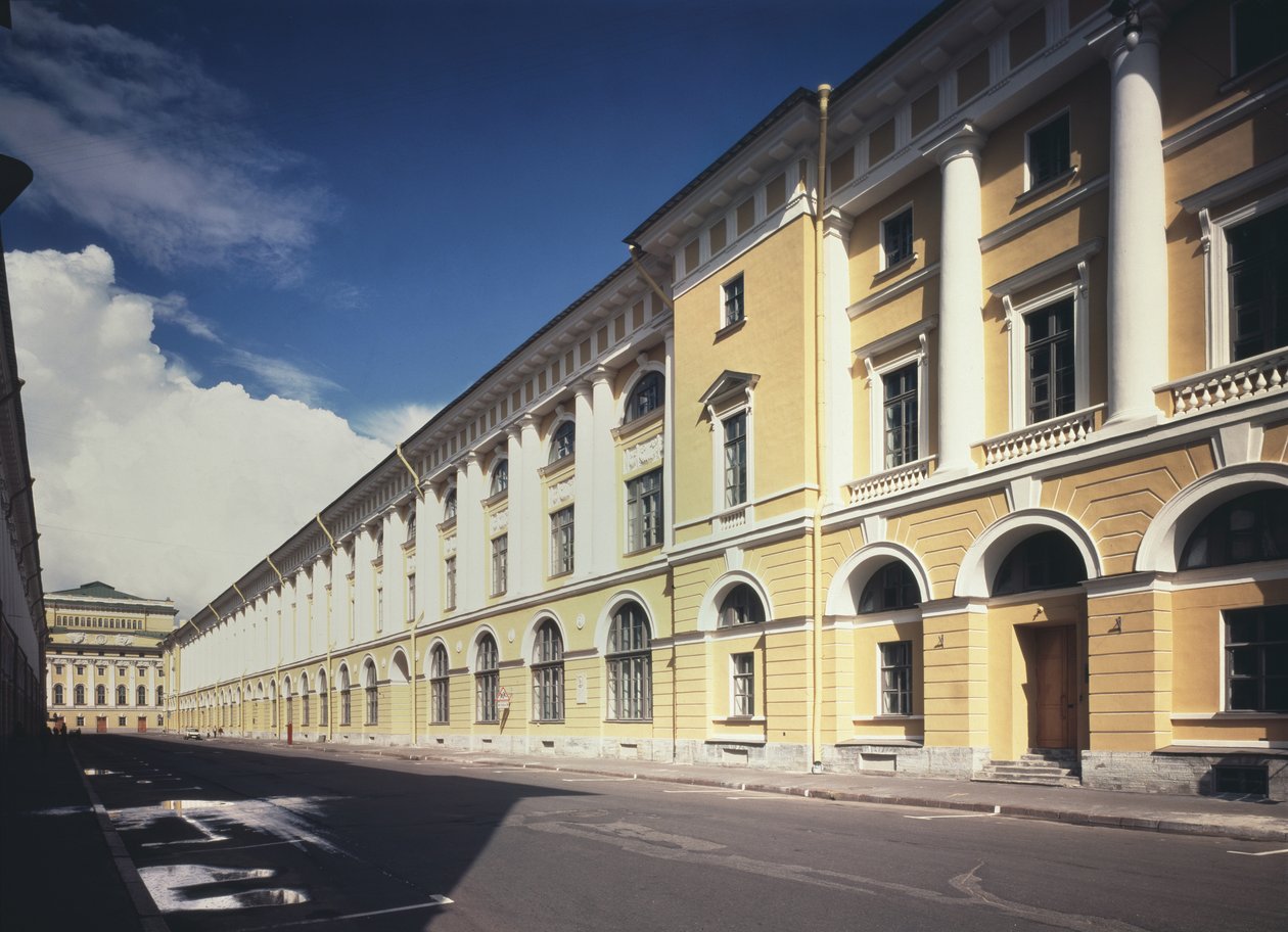 Rua do arquiteto Rossi em São Petersburgo, 1828-1832 de Carlo Rossi