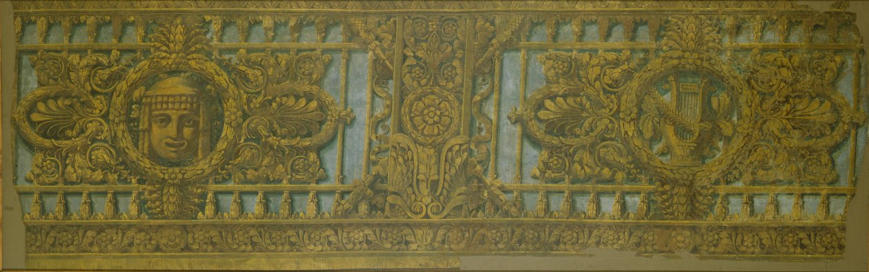 Design da caixa do Teatro Alexandrinsky em São Petersburgo, 1826-1829 de Carlo Rossi