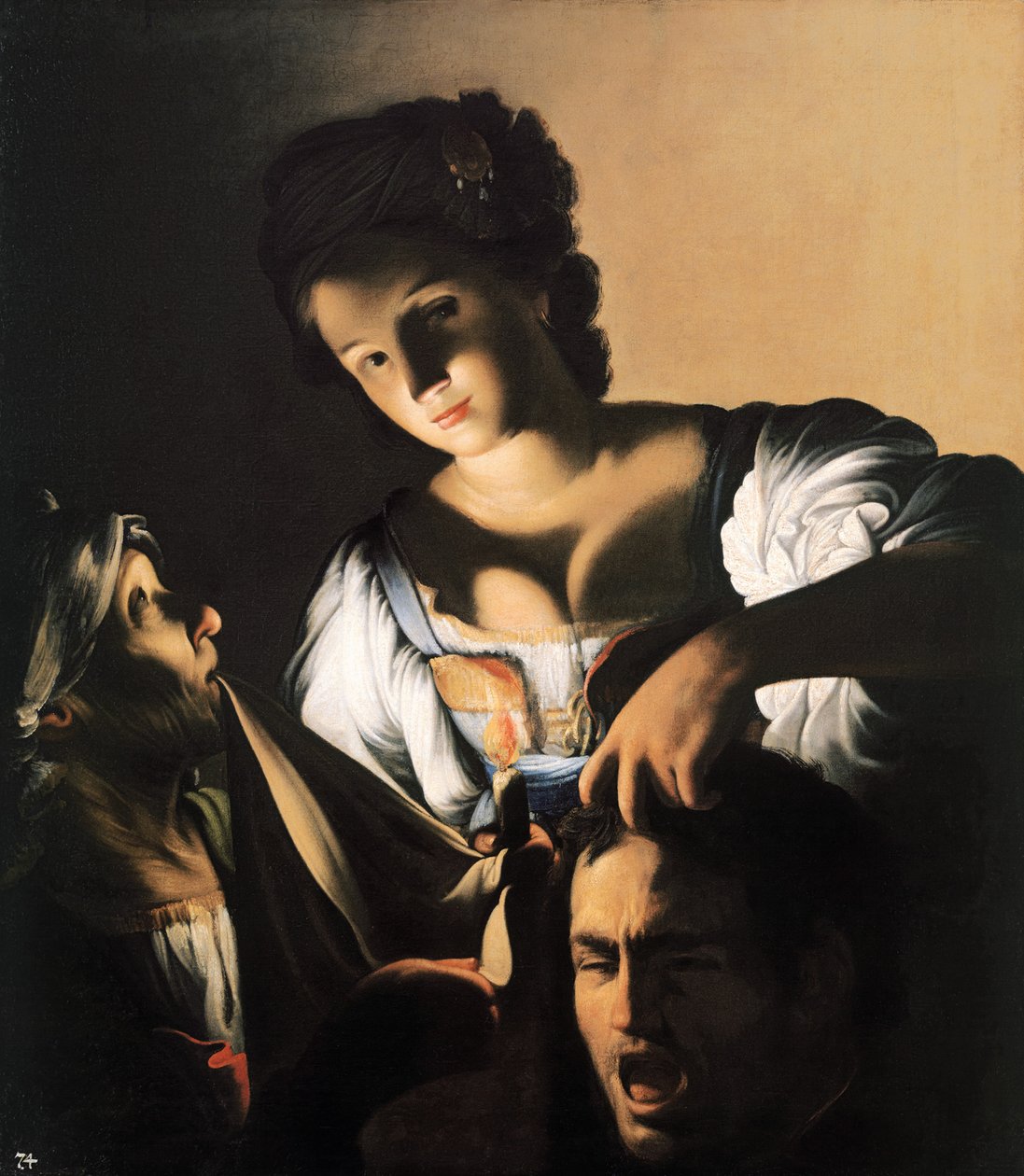 Judite com o Chefe de Holofernes, ca 1610-1615. de Carlo Saraceni
