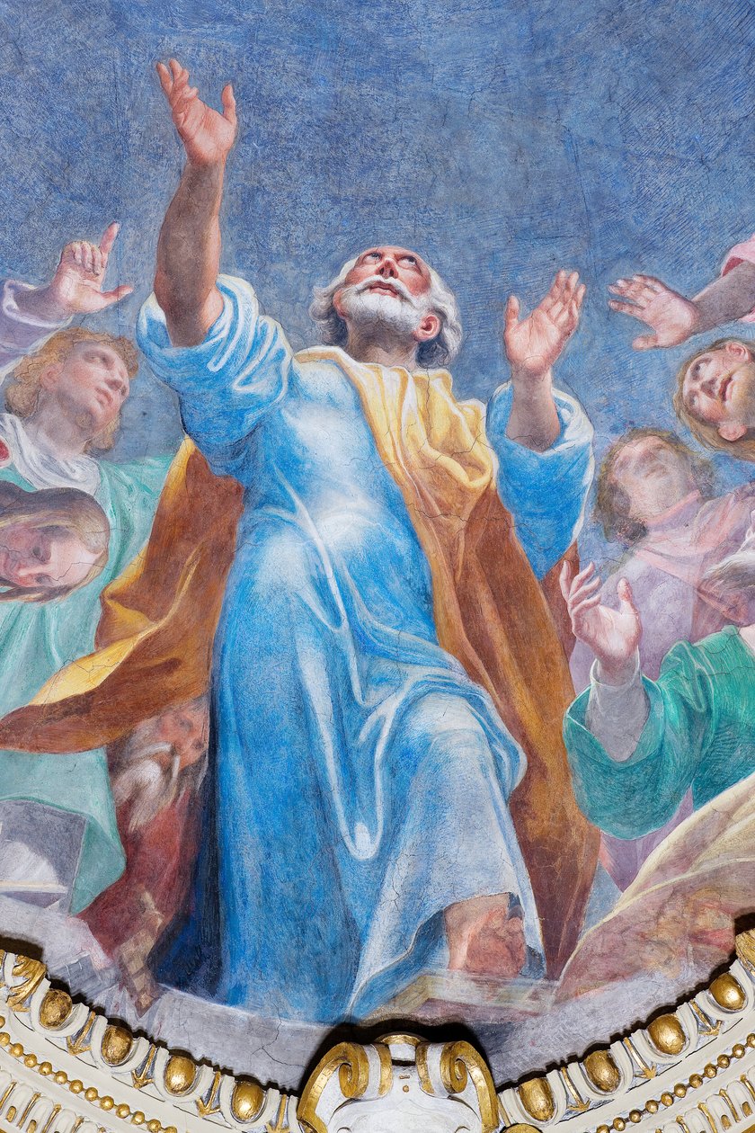 Descida do Espírito Santo aos Doze Apóstolos (detalhe), c.1575 de Carlo Urbino