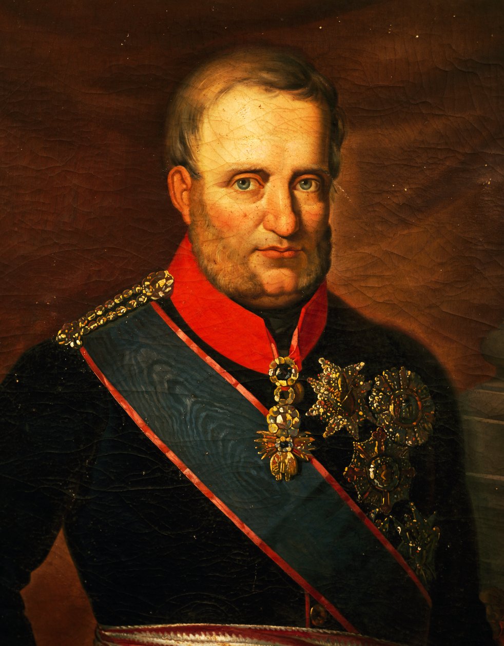 Retrato de Francisco I das Duas Sicilias (óleo sobre tela) de Carlo de Falco