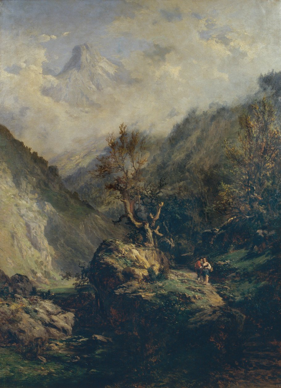Montanhas nas Astúrias de Carlos de Haes