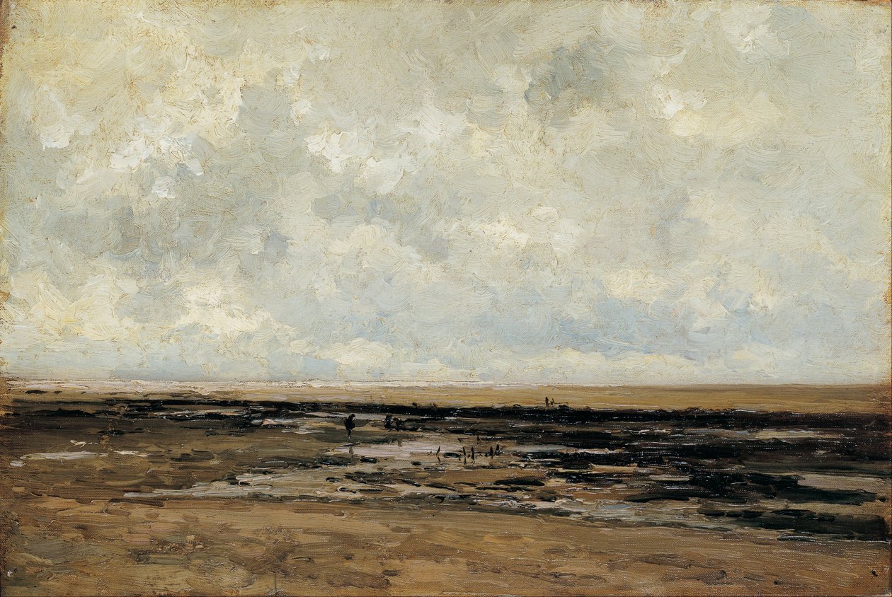 Praia de Villerville. Normandia de Carlos de Haes
