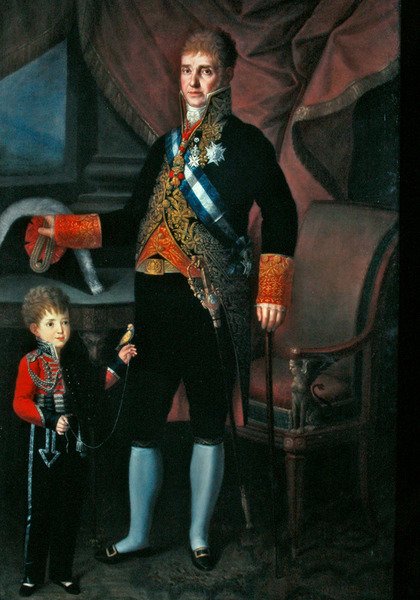 Retrato do Conde Torrejon e do seu filho de Carlos Blanco