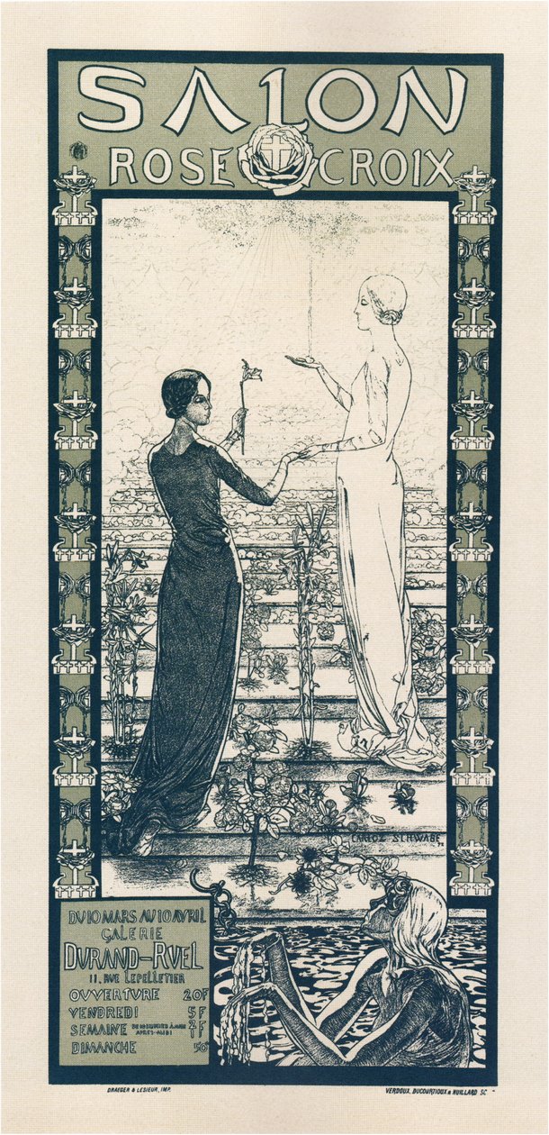 Exposição da Rose & Cross Society de Carlos Schwabe