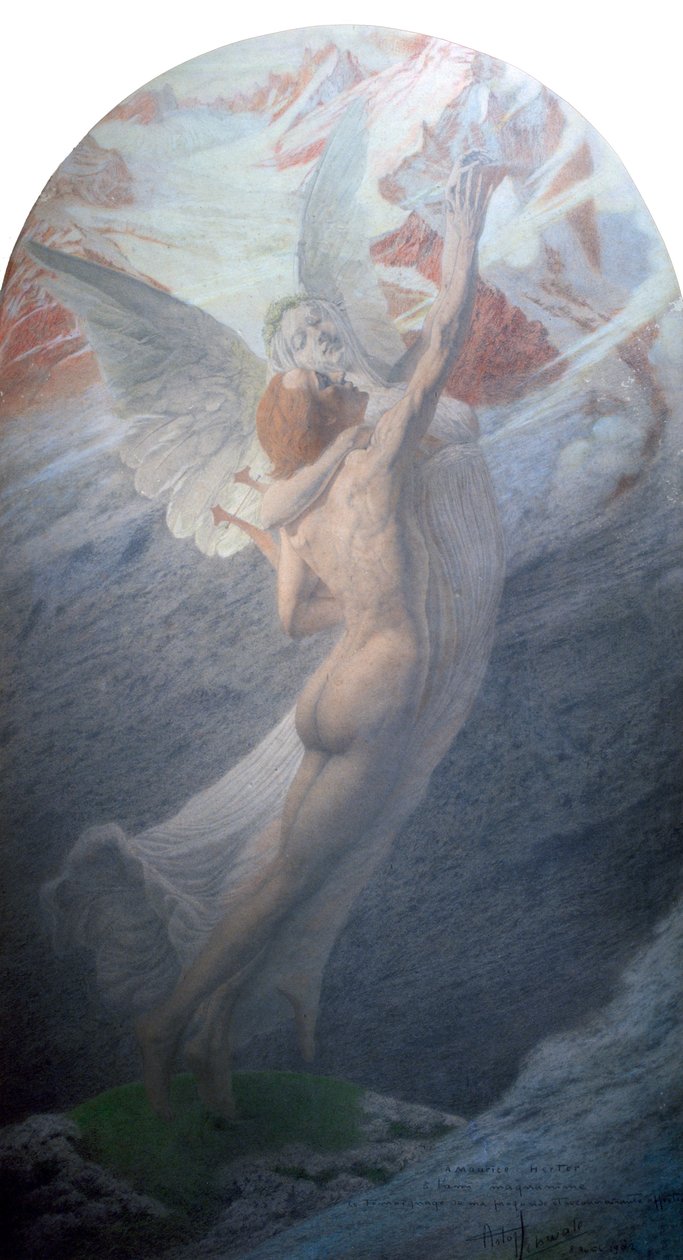 Inspiração, 1902 de Carlos Schwabe
