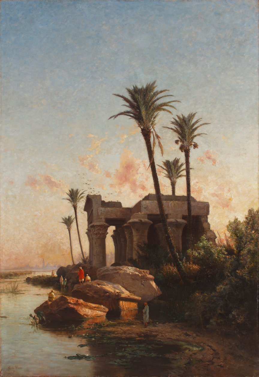Paisagem egípcia de Carlos de Haes