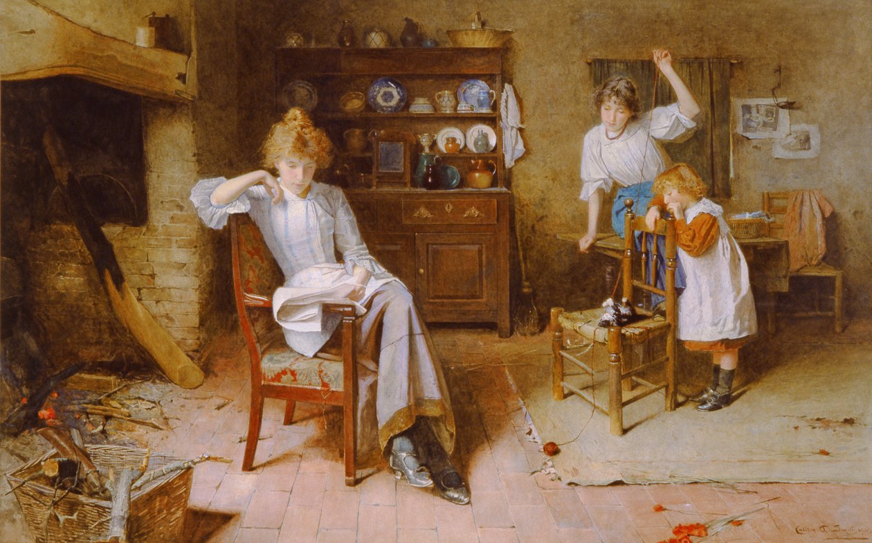 Momentos ociosos (aquarela sobre papel) de Carlton Alfred Smith
