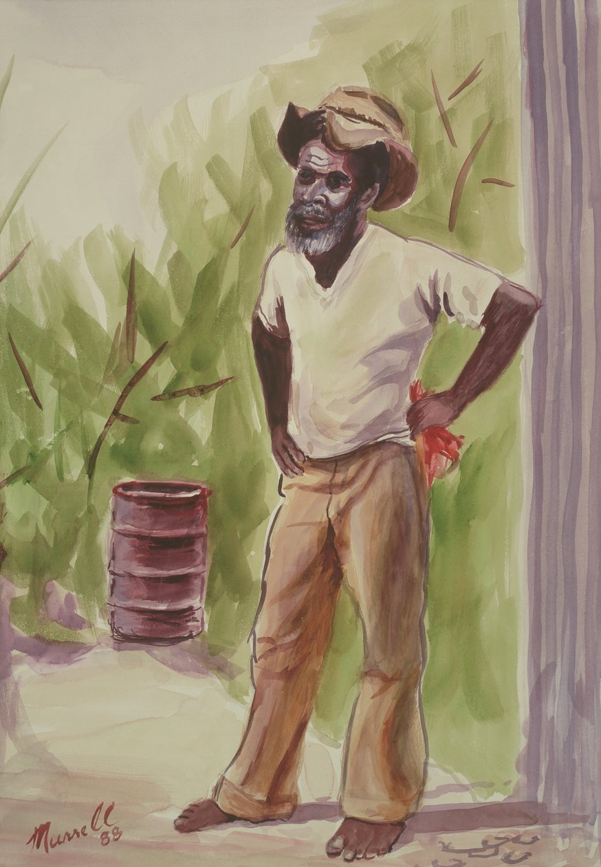 Breaktime, 1989 (wc no papel) de Carlton Murrell