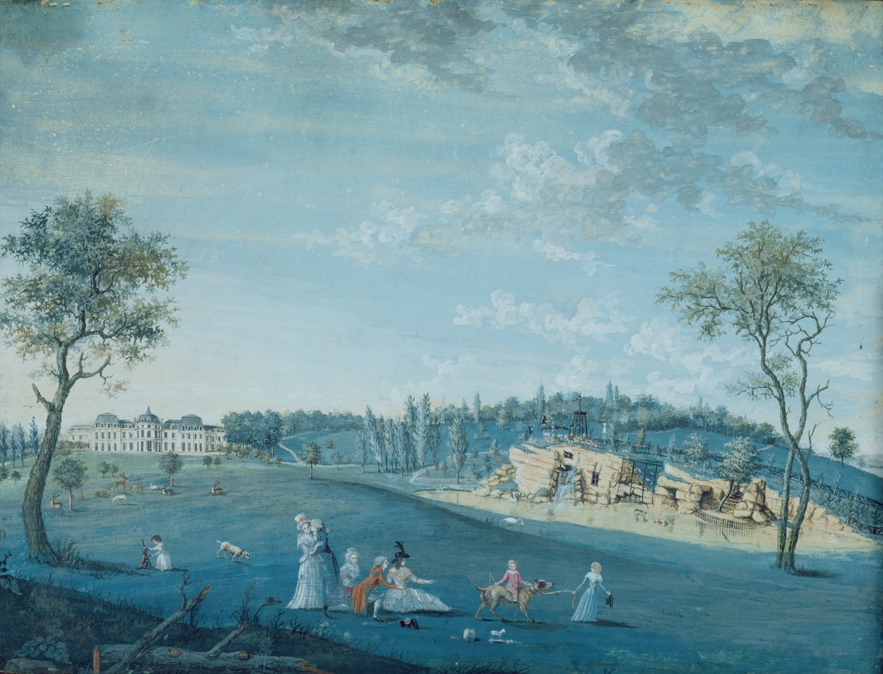As rochas, Parc du Raincy de Louis Carrogis dit Carmontelle
