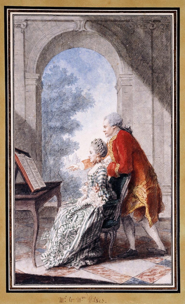 John Wilkes e Miss Gertrude Carmontelle, de Carmontelle