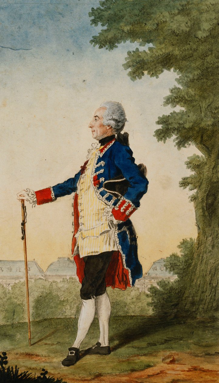 O Barão de Bombelles nas Tulherias, 1765 de Carmontelle