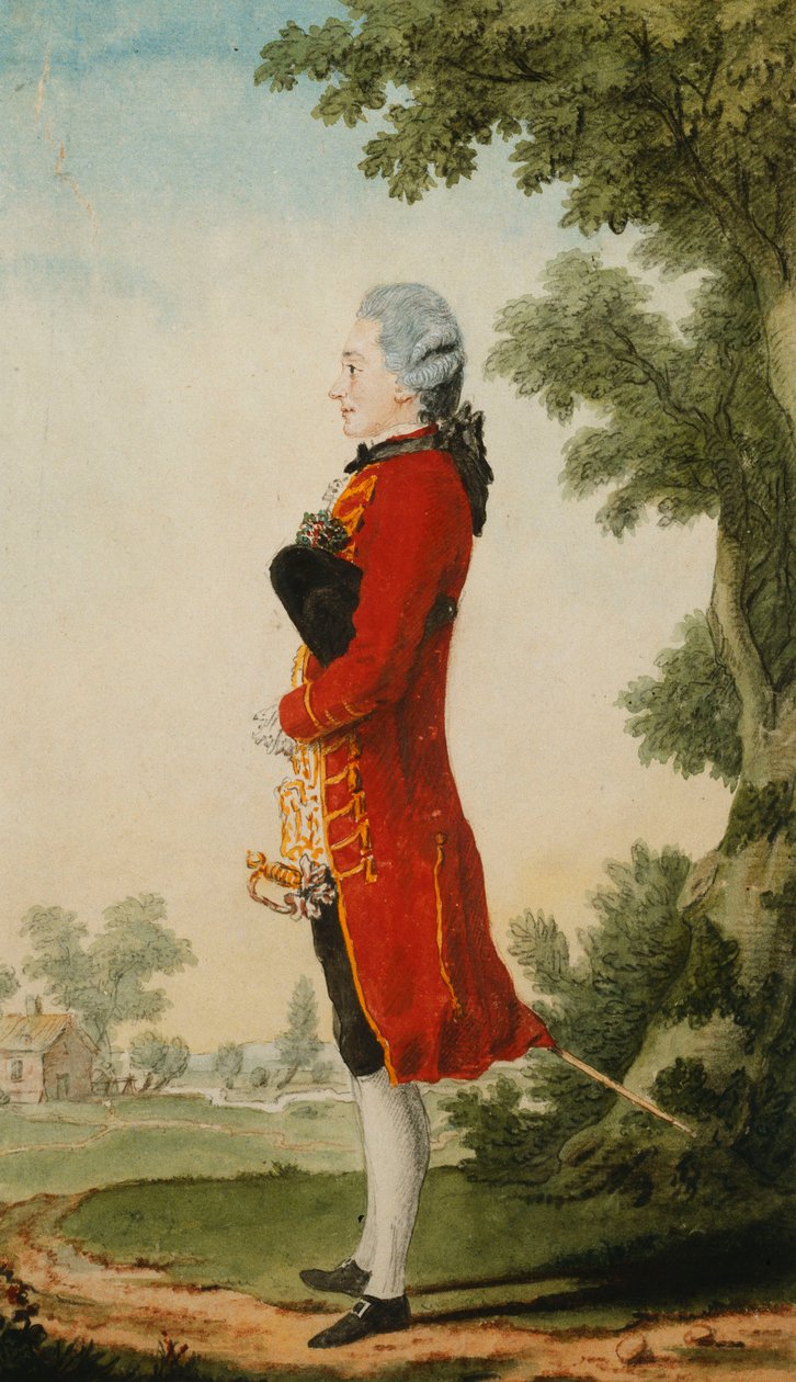 O Barão de Talleyrand, em uma Paisagem, de Carmontelle