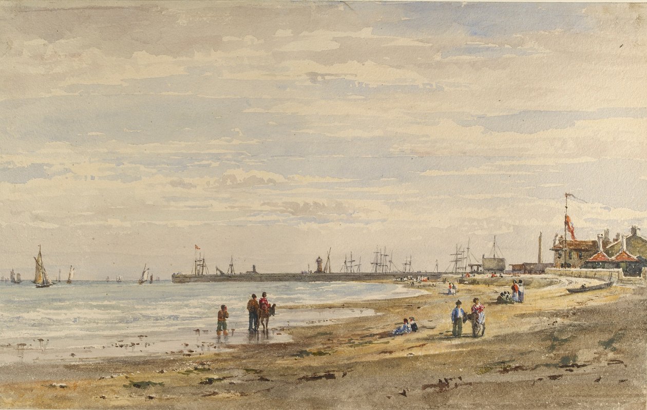 Cais de Ramsgate, agosto de 1838 de Caroline Davidson