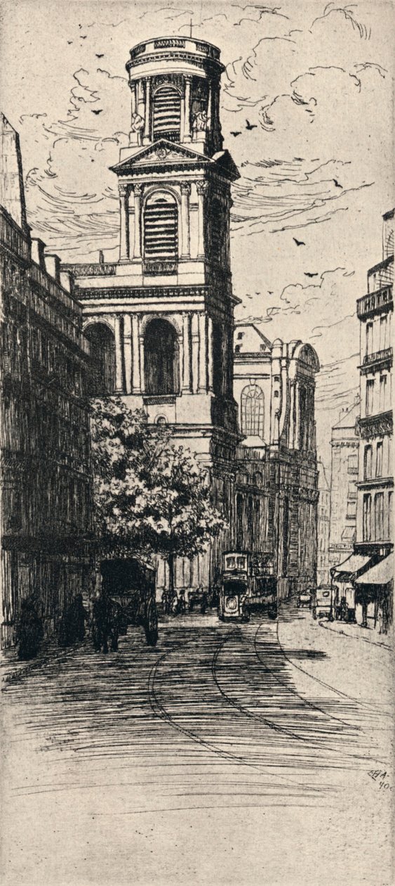 A Igreja de São Sulpício, 1915 de Caroline Helena Armington