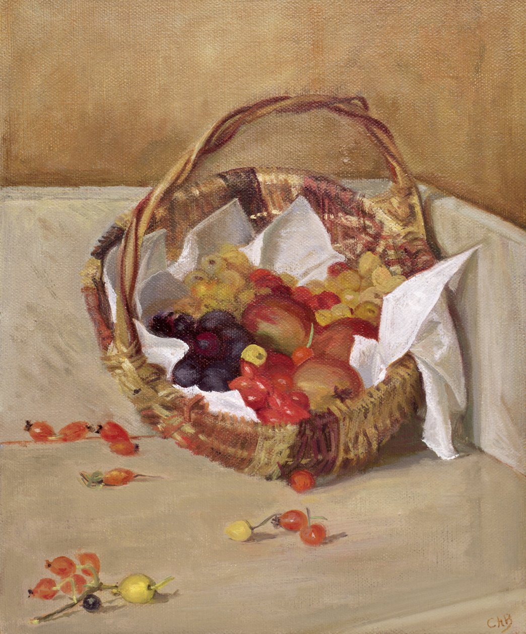 Cesta de frutas de Caroline Hervey Bathurst