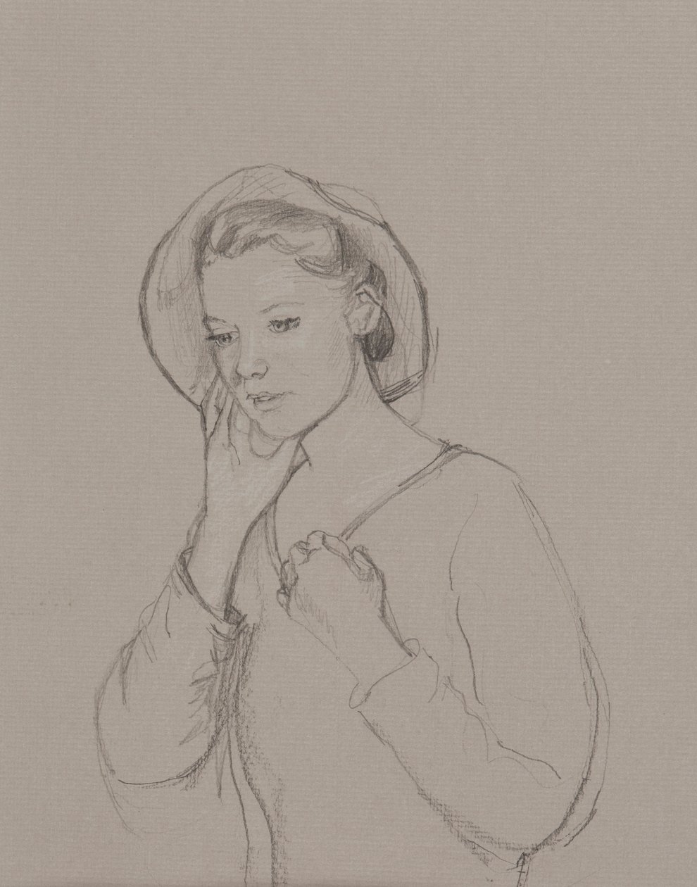 Estudo para Elizabeth Bennet, 2011 de Caroline Hervey Bathurst