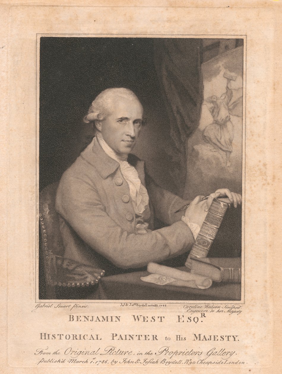 Benjamin West, Esqr., Pintor Histórico de Sua Majestade de Caroline Watson