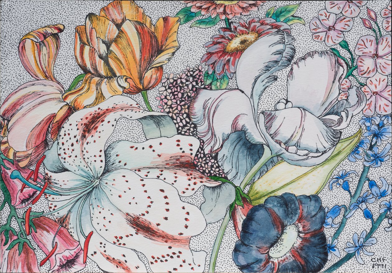 Flores desordenadas, 1991 de Carolyn Hubbard Ford