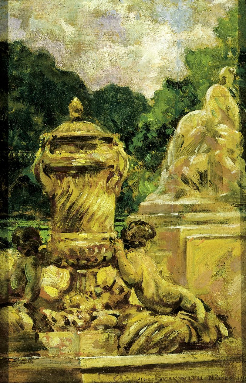 Jardin de la Fontaine em Nimes, França de Carroll Beckwith
