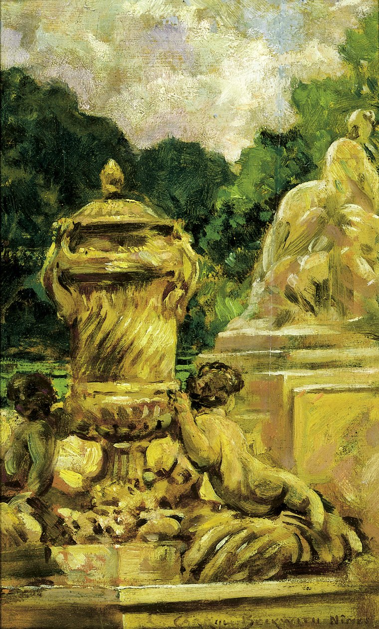 Jardim das Fontes em Nimes, França, 1911. de Carroll Beckwith