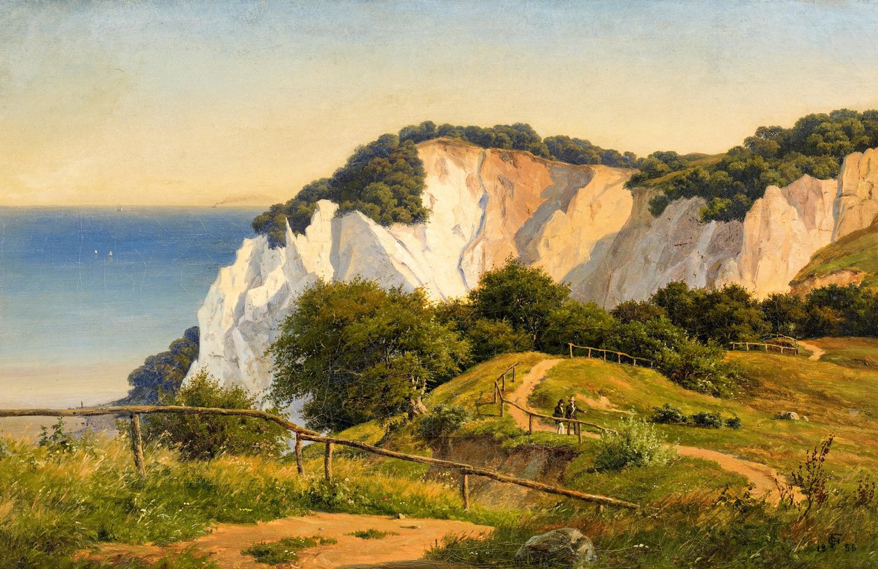 Dia de verão na falésia de Møn de Carsten Henrichsen