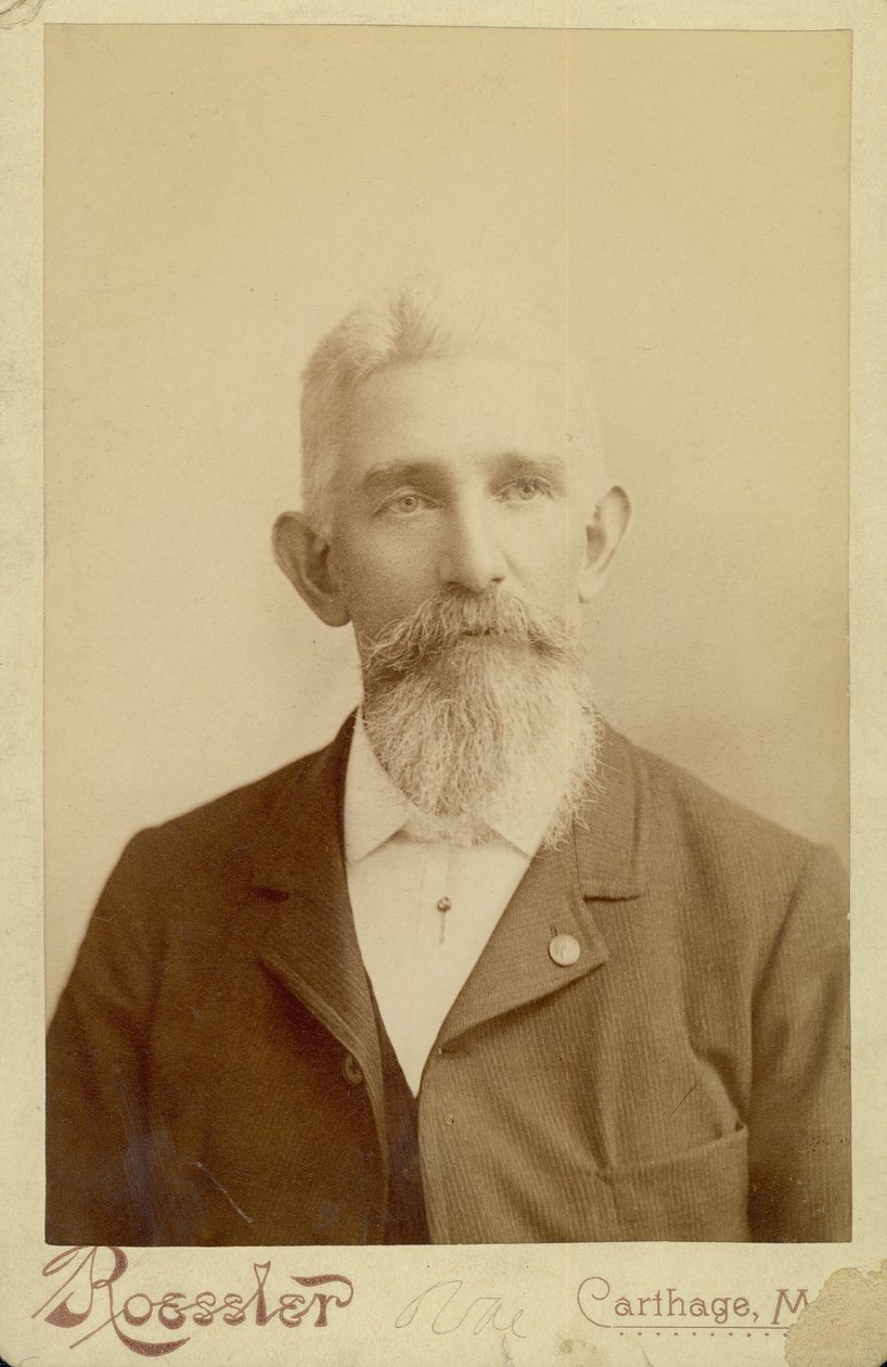 Retrato de busto de William Leander Burlingame de Carthage Roessler