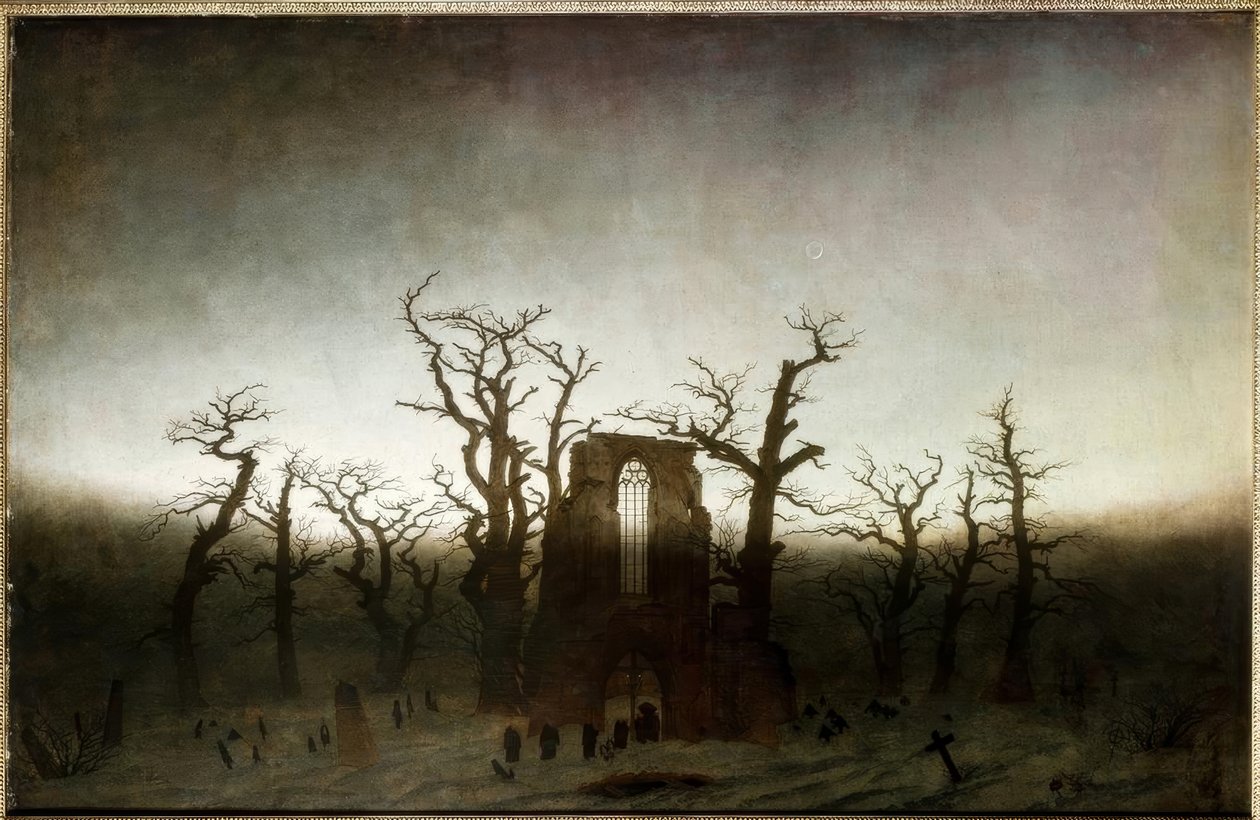 Abadia em Eichwald de Caspar David Friedrich