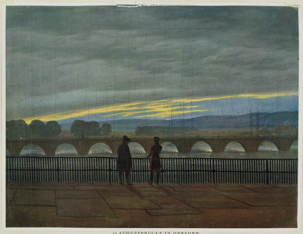 Ponte de agosto em Dresden de Caspar David Friedrich