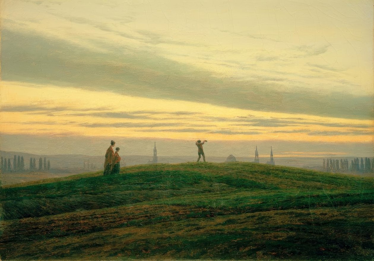 A estrela da noite de Caspar David Friedrich