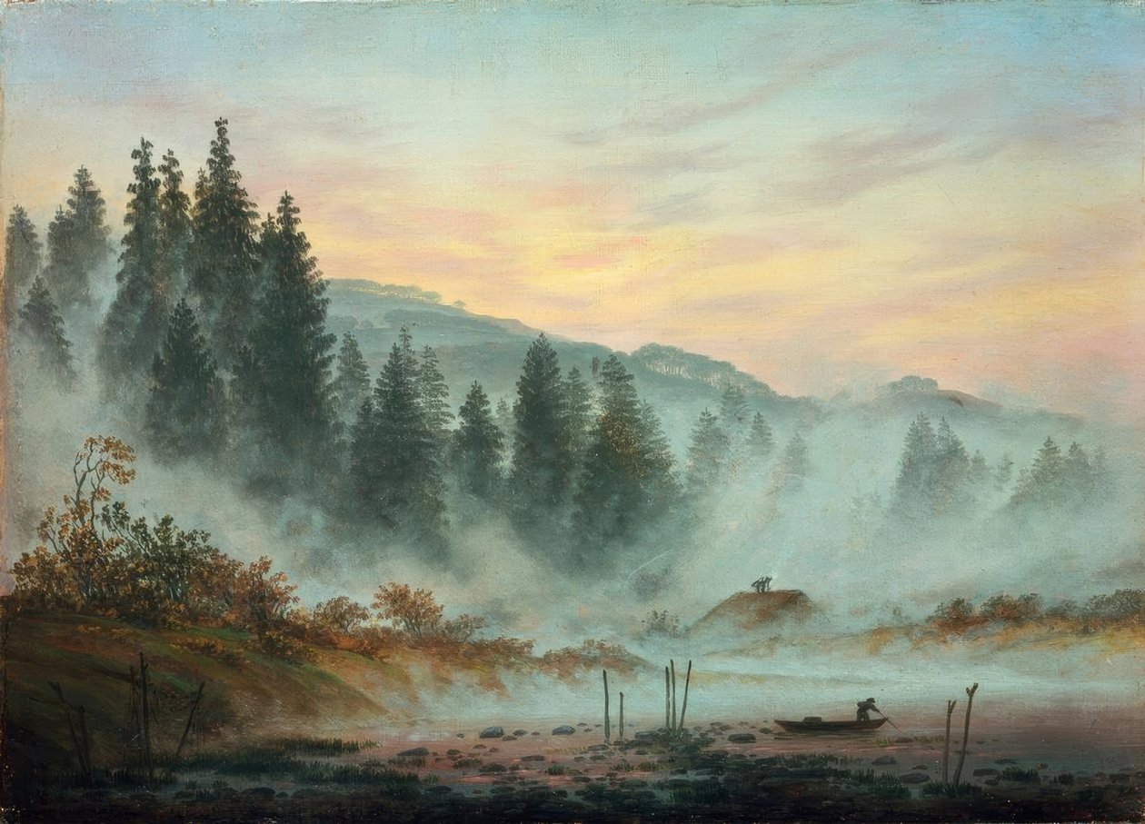 A manhã de Caspar David Friedrich