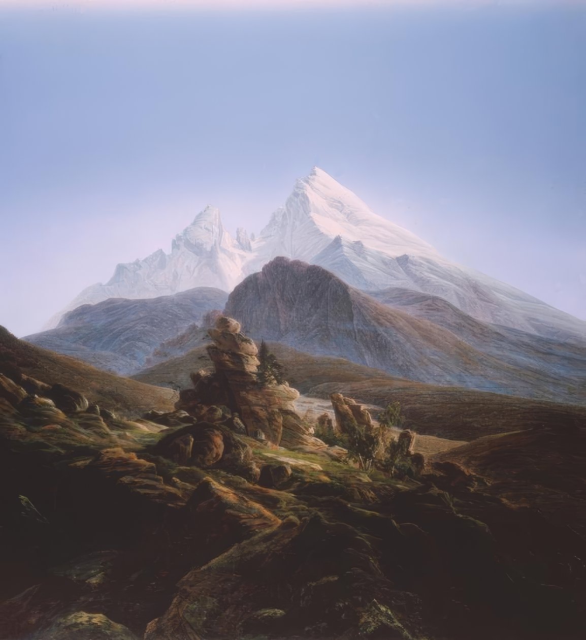 O Watzmann de Caspar David Friedrich