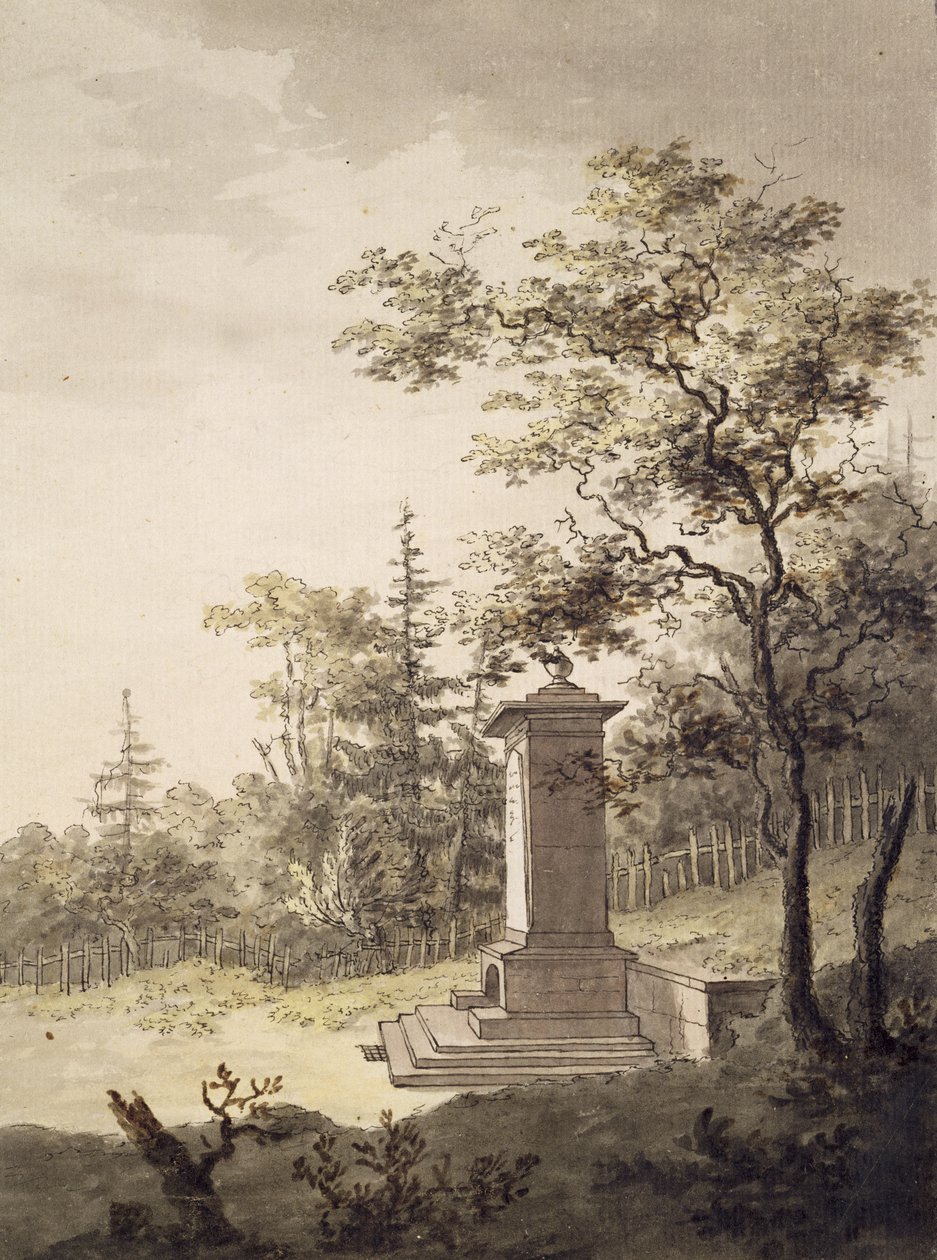 Emilias Source, 1797 (caneta e tinta e papel em papel) de Caspar David Friedrich