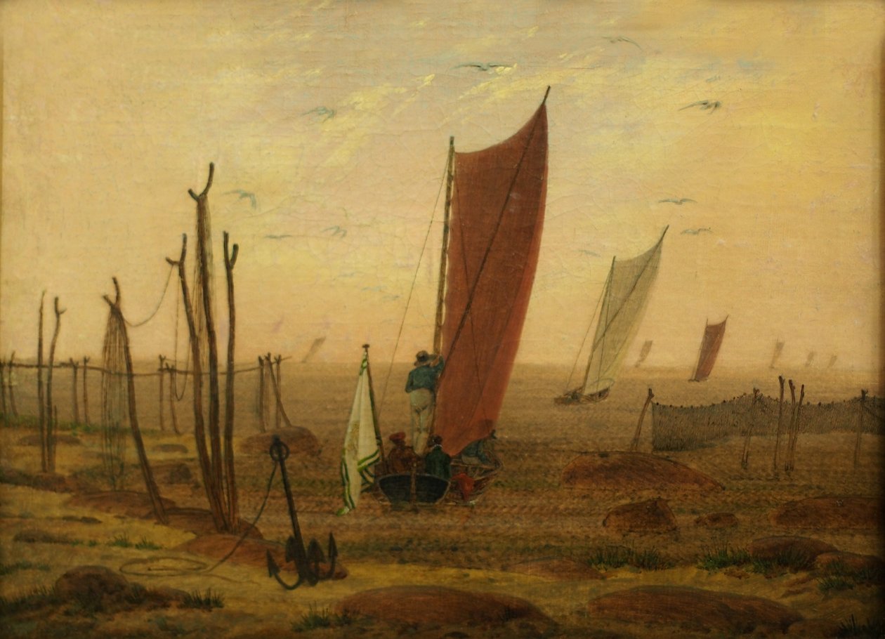 Manhã (saída dos barcos) de Caspar David Friedrich