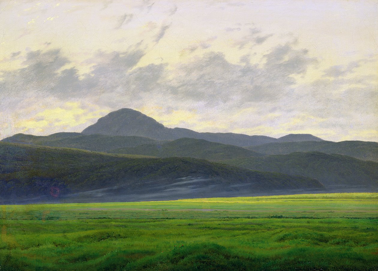 Paisagem montanhosa de Caspar David Friedrich