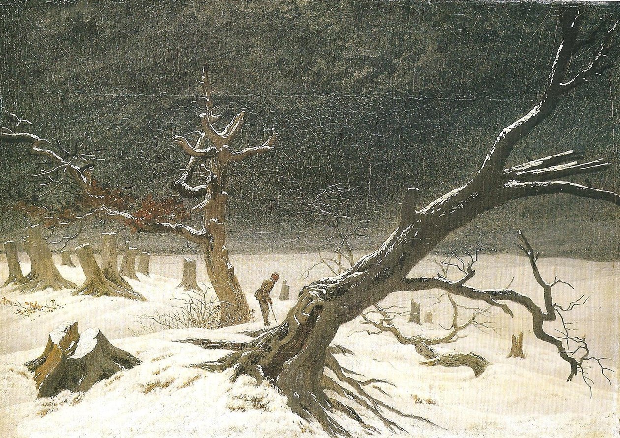 Paisagem de inverno eu de Caspar David Friedrich