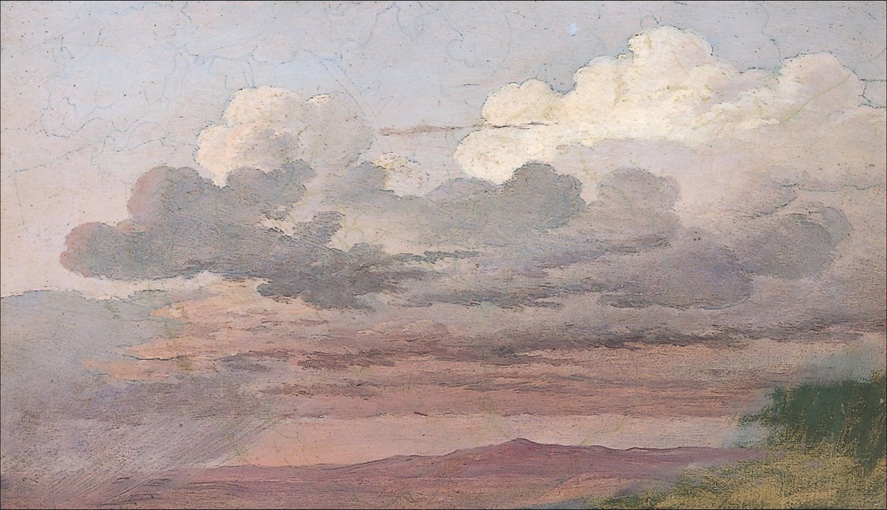 Wolkenstudie de Caspar David Friedrich