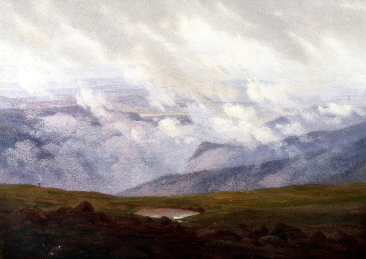Nuvens em movimento de Caspar David Friedrich