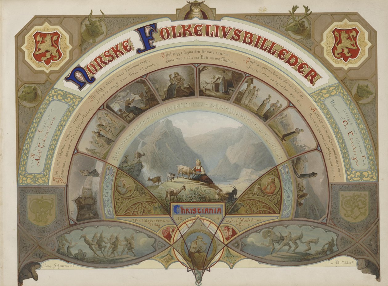 Fotos de vida folclórica norueguesa de Caspar Scheuren
