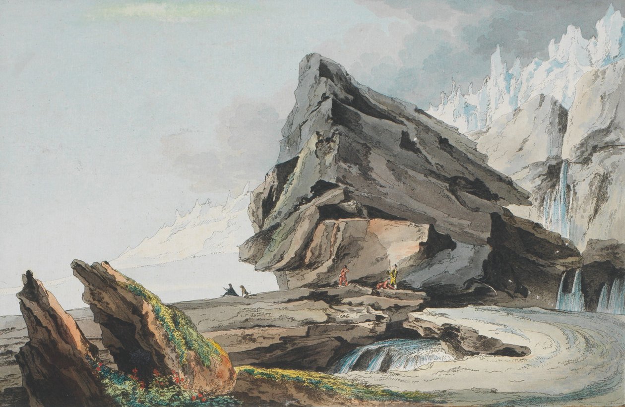 Caspar Wolf, Geleiras da Montanha de Gelten de Caspar Wolf