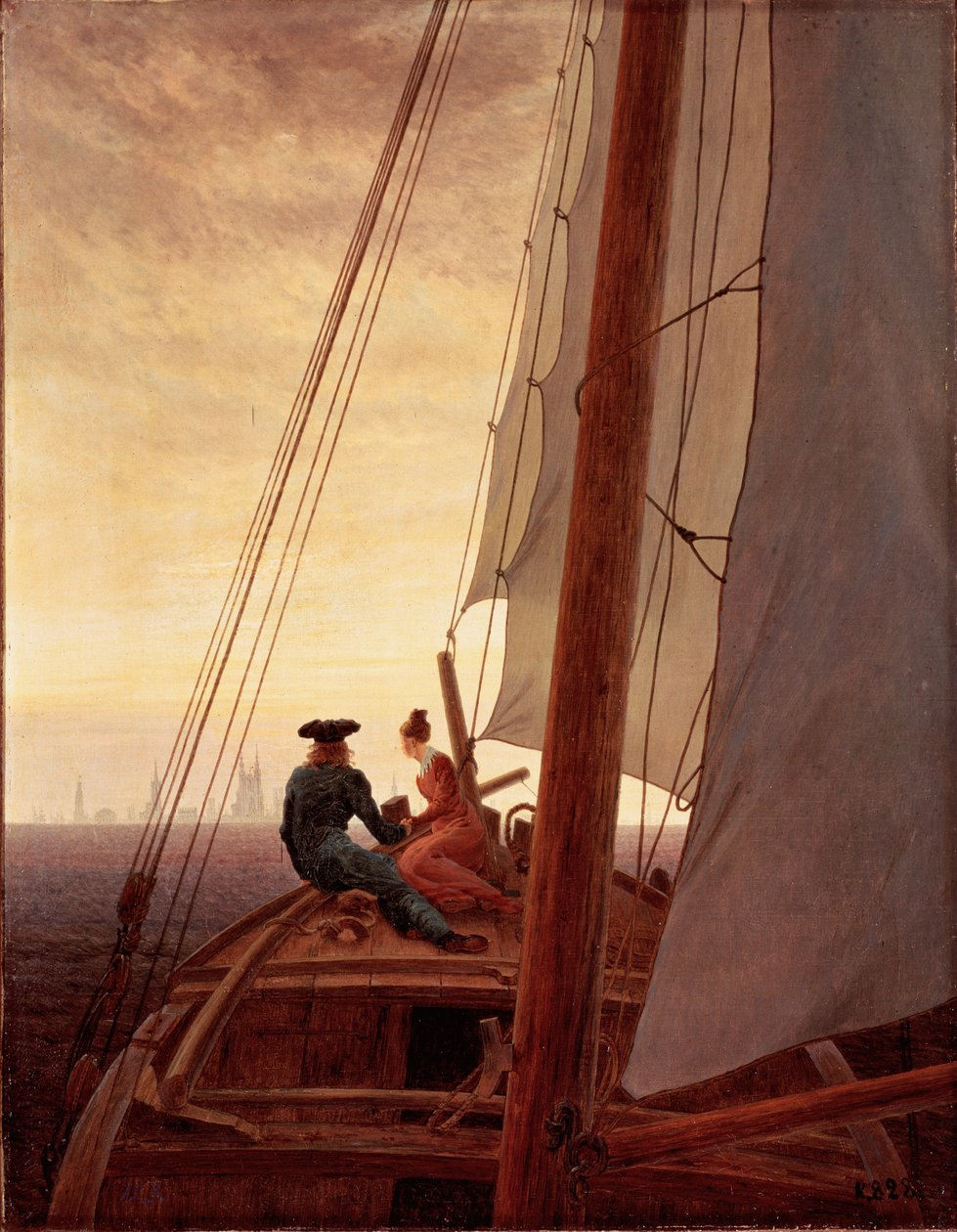 No marinheiro de Caspar David Friedrich