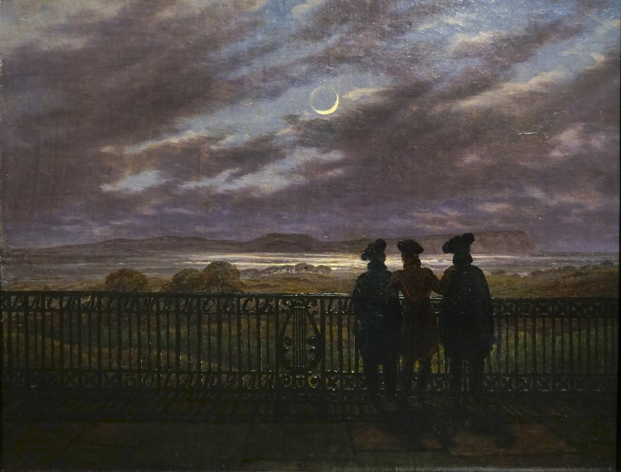 C.D.Friedrich Irmãos A. e S. Turgenev e V. Zhukovsky 1827 de Caspar David Friedrich