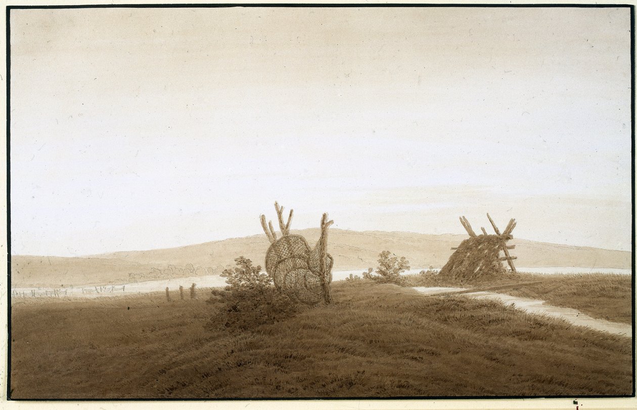 Caspar David Friedrich "Lago Tollense", cerca de 1806 de Caspar David Friedrich
