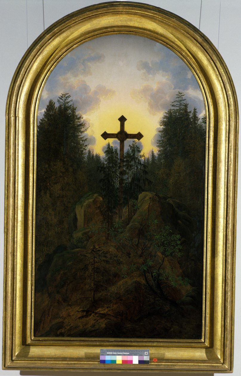 Cruz nas montanhas, 1815-20 de Caspar David Friedrich